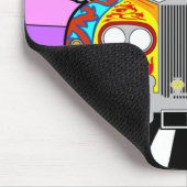 Lennon Psychedelic Painted Classic Car Mouse Mat マウスパッド (コーナー)