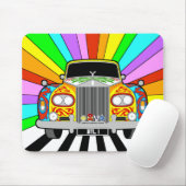 Lennon Psychedelic Painted Classic Car Mouse Mat マウスパッド (マウス)