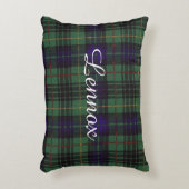 Lennoxの一族の格子縞のスコットランド人のタータンチェック アクセントクッション (正面(垂直))