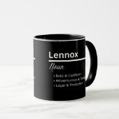 Lennox Boy Name Definition Personalized Mug マグカップ (正面右)