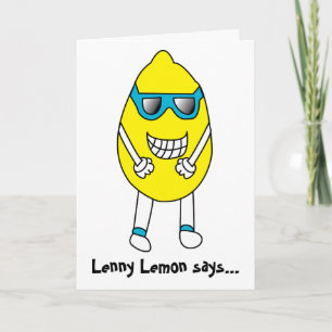 Lennyレモンバースデー・カード カード