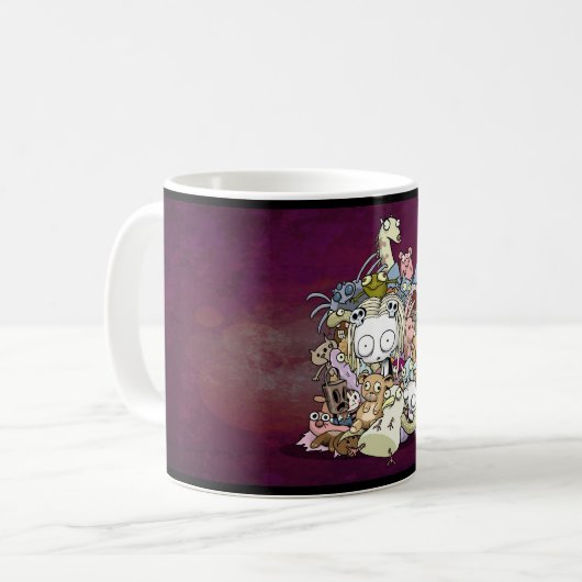 Lenore: おもちゃの山のマグ コーヒーマグカップ (正面左)