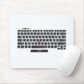 Lenovo ThinkpadキーボードレイアウトTシャツ（編集） マウスパッド (マウス)