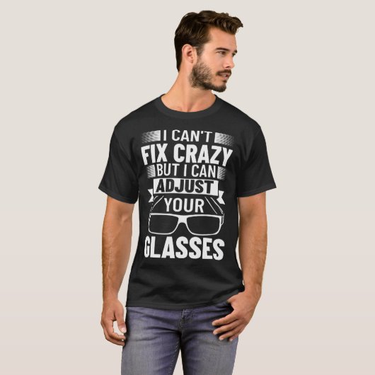 Lens Expert Optometrist Opticianry Optician Glasse Tシャツ (正面フル)