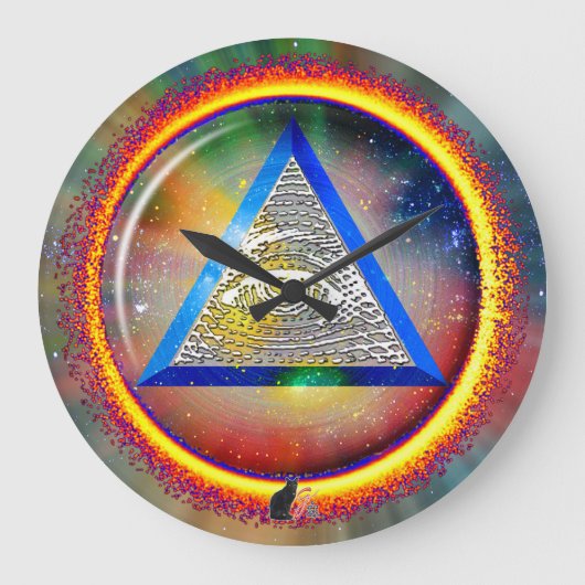 Lens Of Providence Wall Clock ラージ壁時計 (正面)