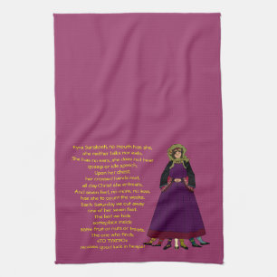 Lent LentenのKyra Sarakostiの女性台所タオル キッチンタオル