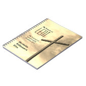 LENTEN Cross神を求める貸紙パーソナライズされた ノートブック (左側)