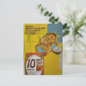 Lentil Rings and Soup 225 mixed media collage  ポストカード (スタンド正面)