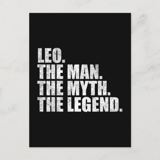 Leoという名、Leoという伝説の男 ポストカード (正面)