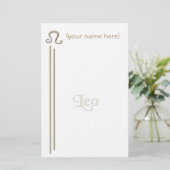 Leoひな形 便箋 (スタンド正面)