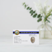 LEO用の薄い青い線の名刺 名刺 (スタンド正面)