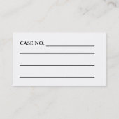 LEO用の薄い青い線の名刺 名刺 (裏面)