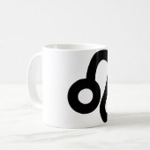 Leo記号占星術の記号6 コーヒーマグカップ (正面左)