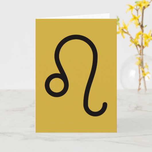 Leo カード (黄色い花)