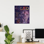 Leo ♌ポスター(カスタマイズ可能) ポスター (ホームオフィス)