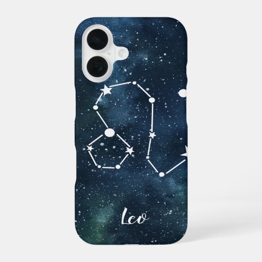 Leo|占星術の星座 iPhone 16ケース (裏面)