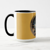 Leo〔占星術の〕十二宮図カスタマイズ可能コーヒー マグカップ (左)