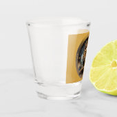 Leo〔占星術の〕十二宮図カスタマイズ ショットグラス (左)