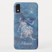 Leo〔占星術の〕十二宮図Sign iPhone XRケース Case-Mate iPhoneケース (裏面)