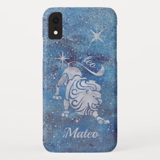 Leo〔占星術の〕十二宮図Sign iPhone XRケース Case-Mate iPhoneケース (裏面)