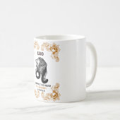 Leo 星座の王族 | 吠える炎のエレメントを受け入れる コーヒーマグカップ (正面右)