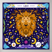 Leo: “獅子の咆哮” Zodiac ポスター (正面)