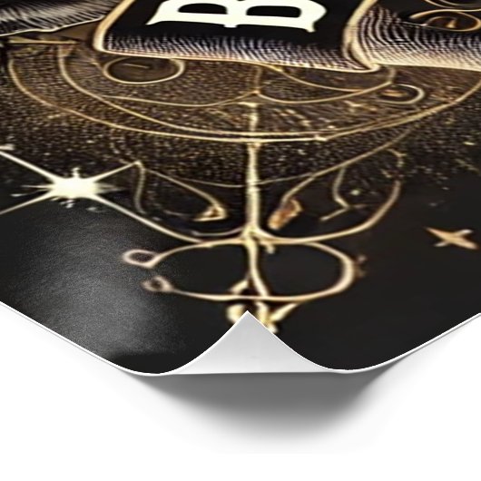 Leo "輝く生まれ"光沢のあるポスター ポスター (コーナー)