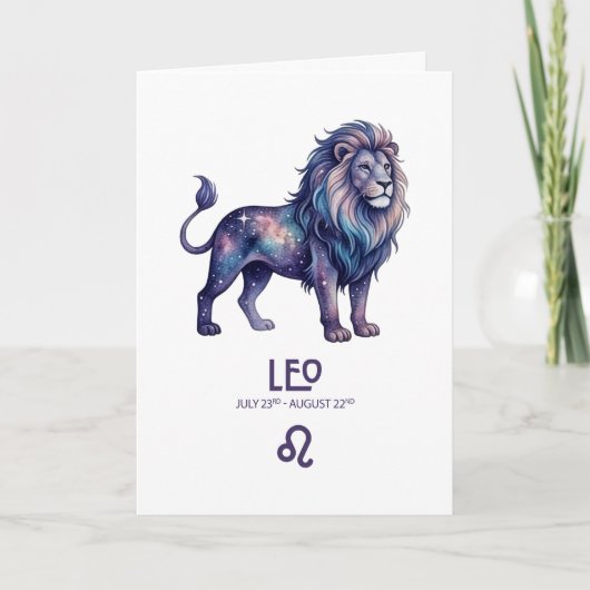 Leo Birthday Card シーズンカード (正面)