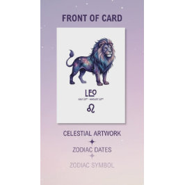 Leo Birthday Card シーズンカード