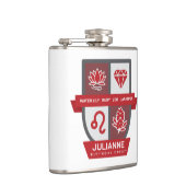 Leo Birthday Crest™ for July 23-31 フラスク (右)