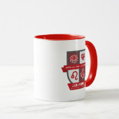 Leo Birthday Crest™ for July 23-31 Mug マグカップ (正面右)
