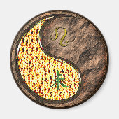 Leo & Earth Goat マグネット (正面)