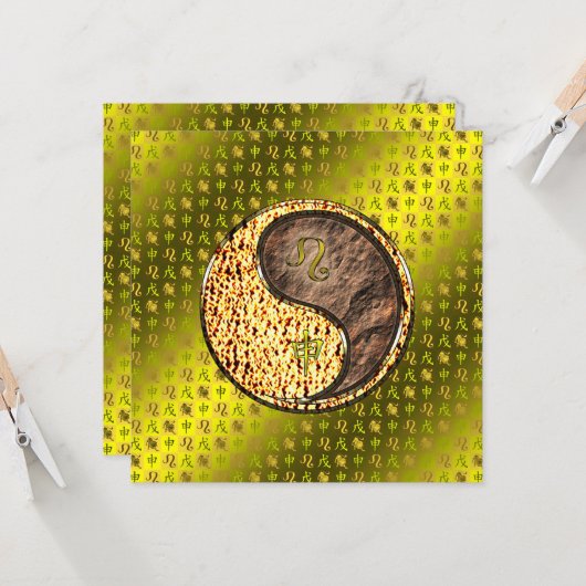 Leo & Earth Monkey カード (正面/裏面インサイチュ)