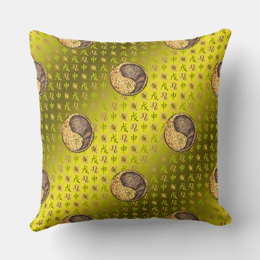 Leo & Earth Monkey クッション (裏面)