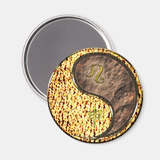 Leo & Earth Monkey マグネット (正面/裏面)