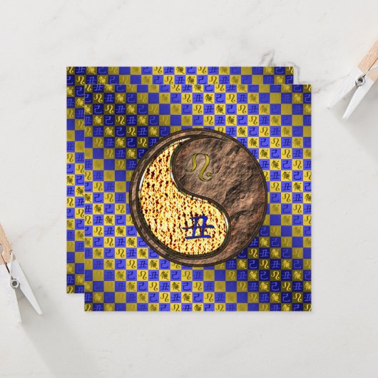 Leo & Earth Ox カード (正面/裏面インサイチュ)