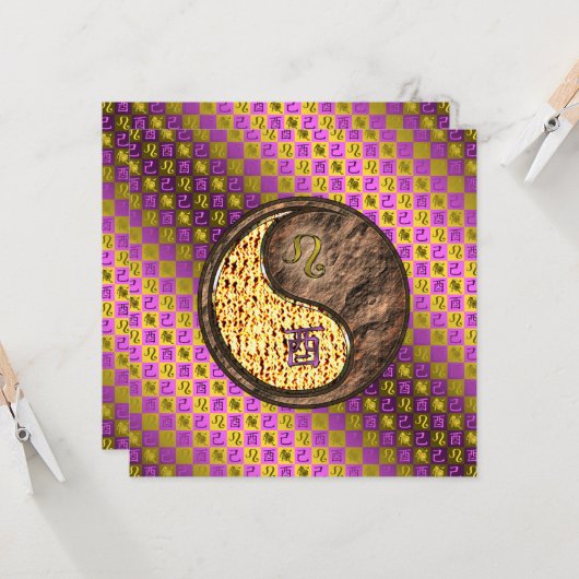 Leo & Earth Rooster カード (正面/裏面インサイチュ)