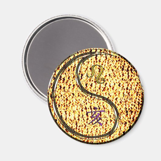 Leo & Fire Boar マグネット (正面/裏面)