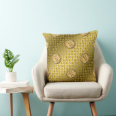 Leo & Fire Rat Throw Pillow クッション (椅子)