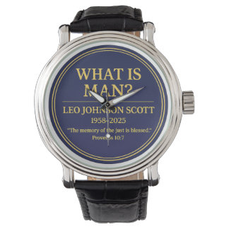 Leo Johnson Scott氏メモリアルウォッチ WHAT IS MAN 腕時計