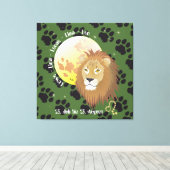 Leo July 23 to August 22 Canvas キャンバスプリント (インサイチュ (ウッドフロア))