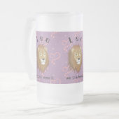 Leo July 23 to August 22 Mug フロストグラスビールジョッキ (正面左)