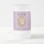 Leo July 23 to August 22 Mug フロストグラスビールジョッキ (中央)