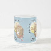 Leo July 23 to August 22 Mug フロストグラスマグカップ (正面右)