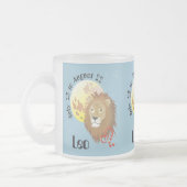 Leo July 23 to August 22 Mug フロストグラスマグカップ (左)