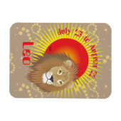 Leo July 23 to August 22 Premium Flexi Magnet マグネット (横)