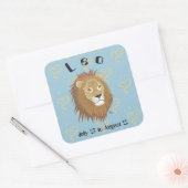 Leo July 23 to August 22 Stickers スクエアシール (封筒)