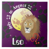 Leo July 23 to August 22 Tile タイル (正面)