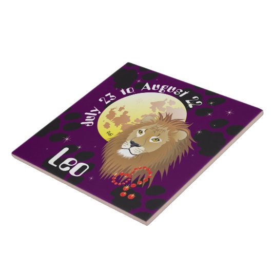 Leo July 23 to August 22 Tile タイル (側面)