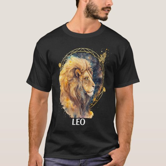 Leo Lion Astrological Fire Zodiac Sign Sun Ruled Tシャツ (正面)